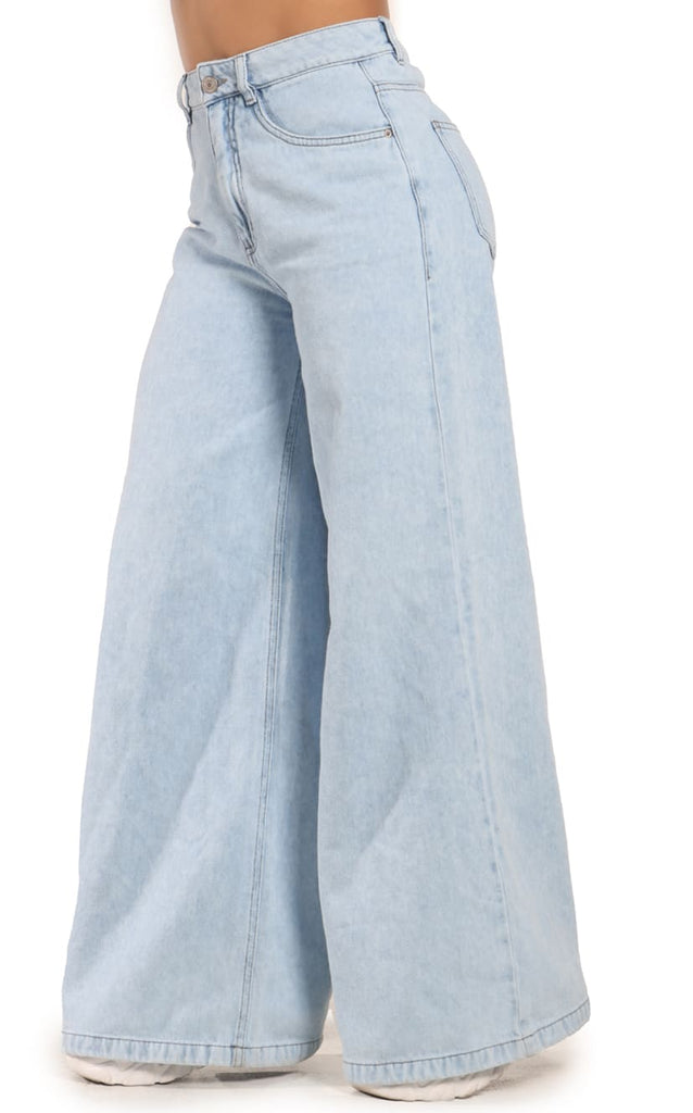 Jean Azul Wide Leg - Navissi Clothing ♡