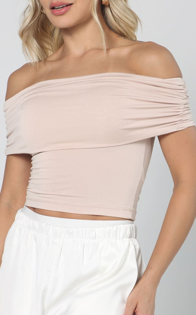 Blusa Nude Cuello Bandeja Navissi