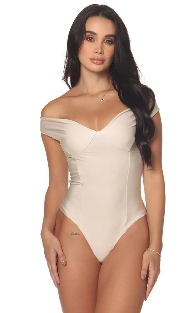 Body Beige Cuello Bandeja V - Navissi Clothing ?