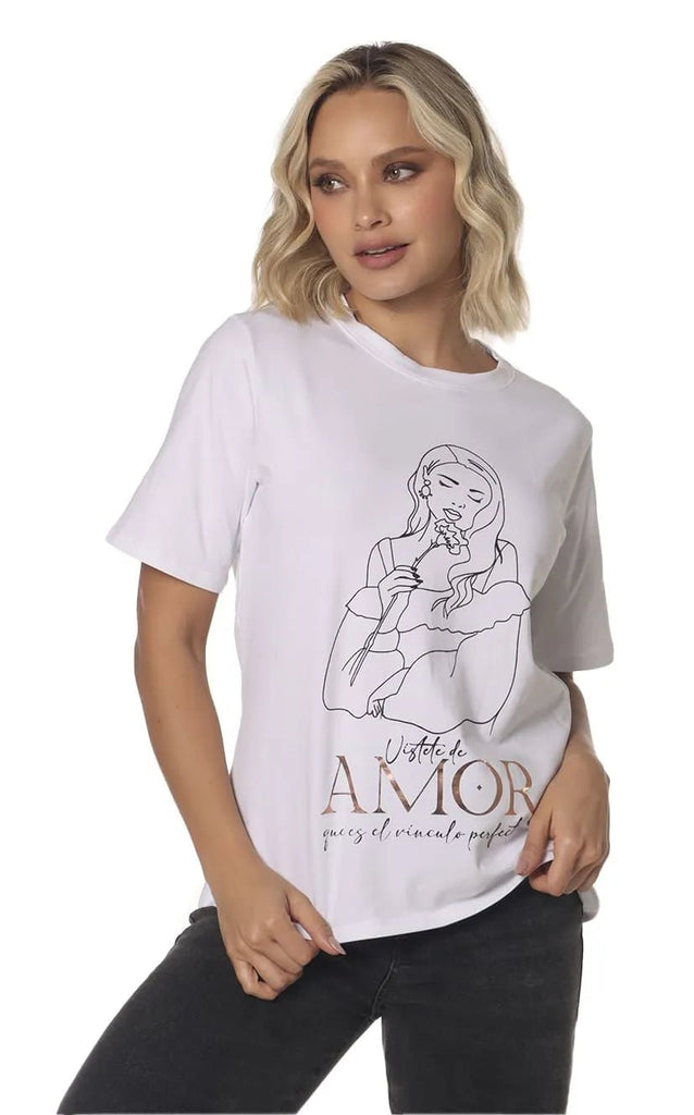 Camiseta Marfil Amor - Navissi Clothing ♡