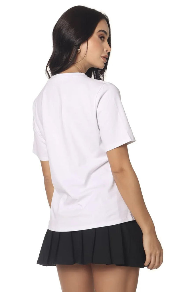 Camiseta Marfil Estampado Chicas - Navissi Clothing ♡