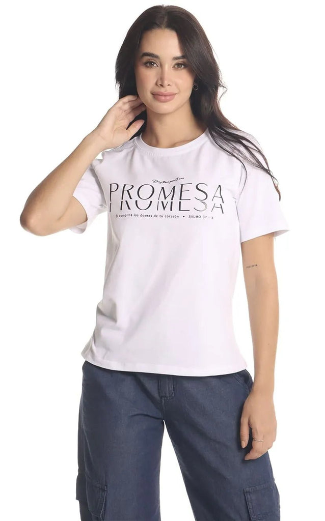 Camiseta Marfil Promesa - Navissi Clothing ♡