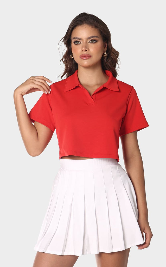 Camiseta Roja Tipo Polo - Navissi