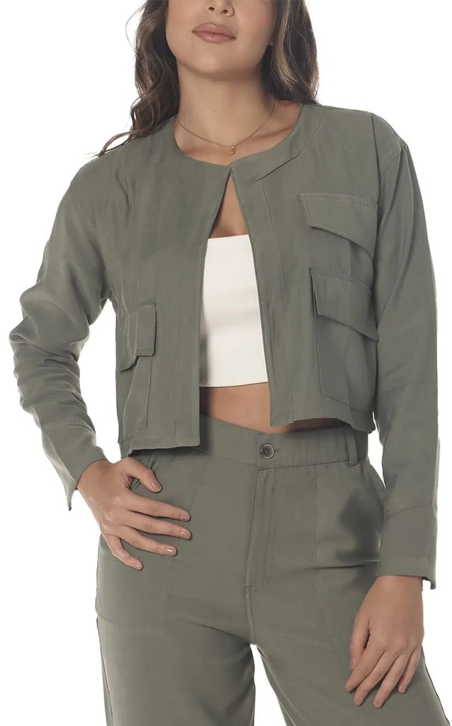 Chaqueta Verde Cropped - Navissi Clothing ?