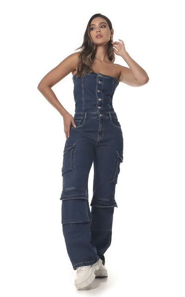 Enterizo denim sale