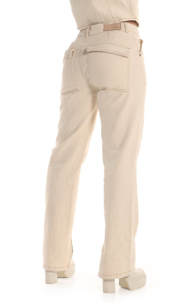 Jean Beige Straight - Navissi Clothing ?