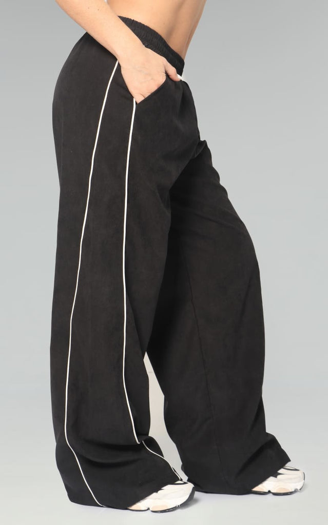 Pantalón Negro Tipo Sudadera - Navissi