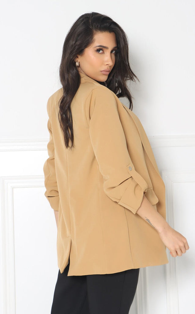 Blazer Camel Basíco - Navissi Clothing ♡