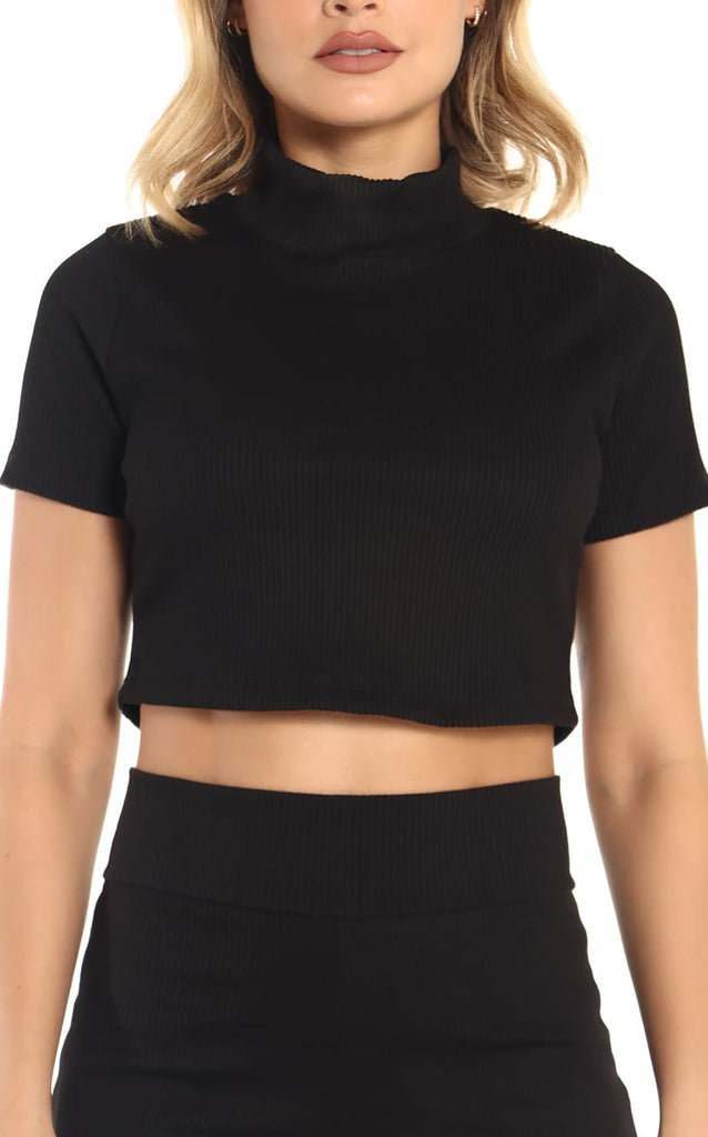 Blusa Negra Cuello Alto - Navissi Clothing ?