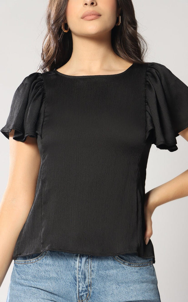 Blusa Negra Escote En Espalda - Navissi Clothing ♡