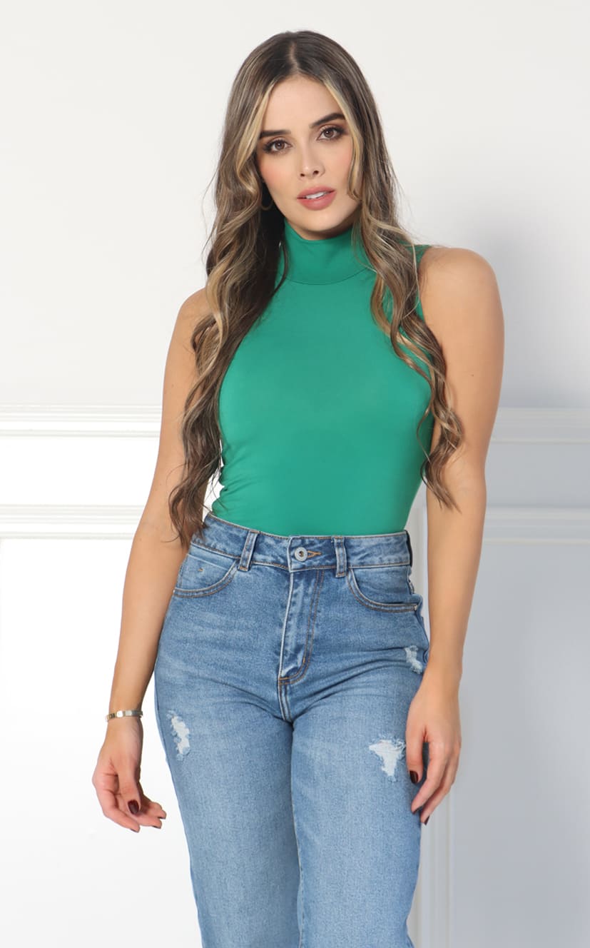 Blusa Verde Cropped - Clothing ♡