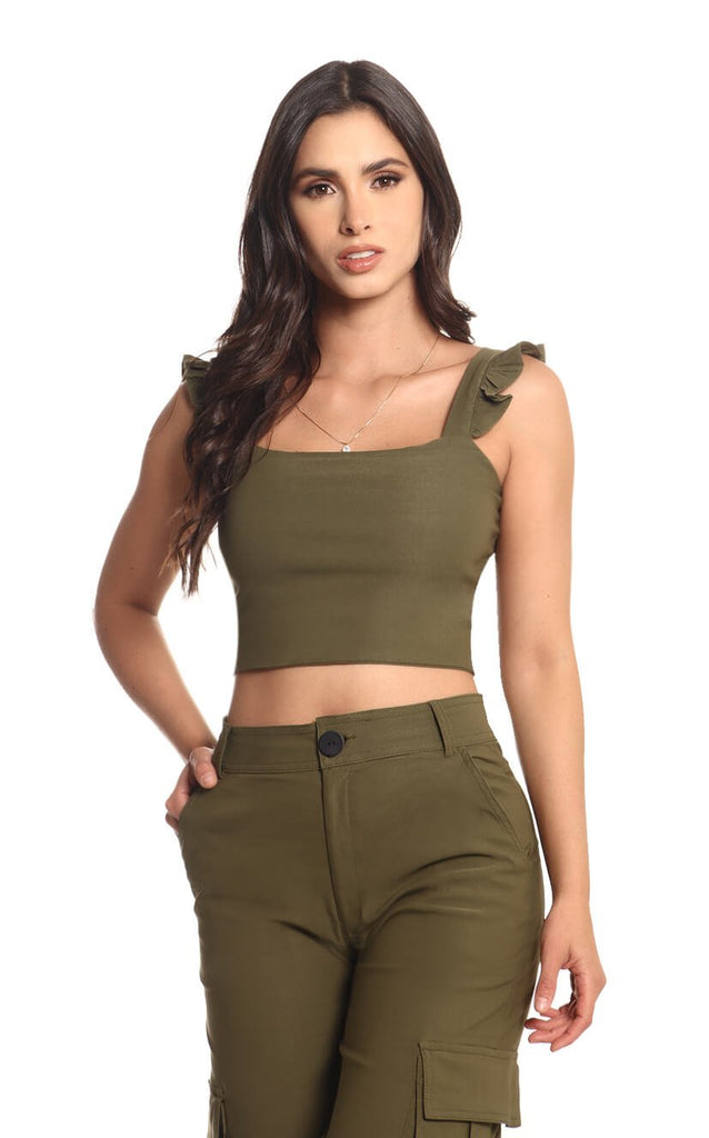 Blusa Verde Militar Boleros - Navissi Clothing ♡