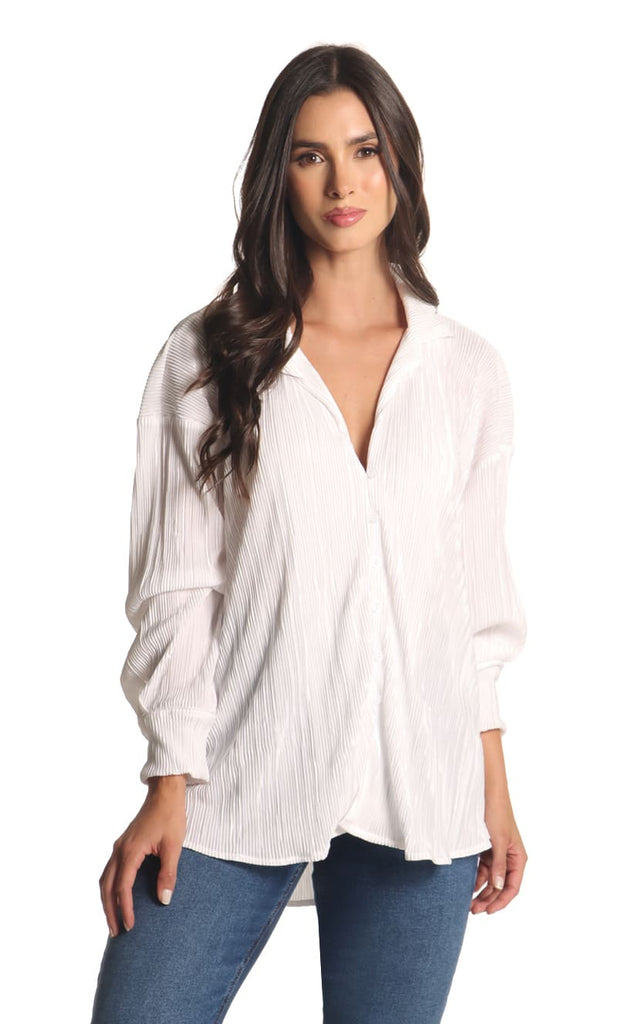 Camisa Marfil Manga Larga - Navissi Clothing ♡