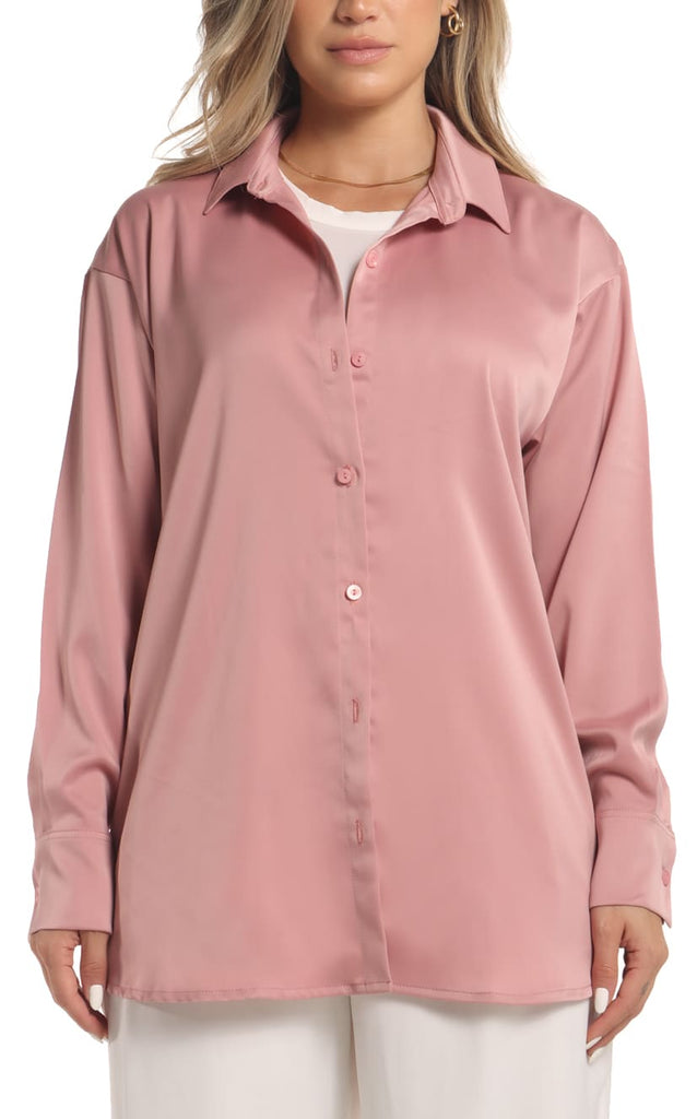 Camisa Rosa Manga Larga - Navissi Clothing ?