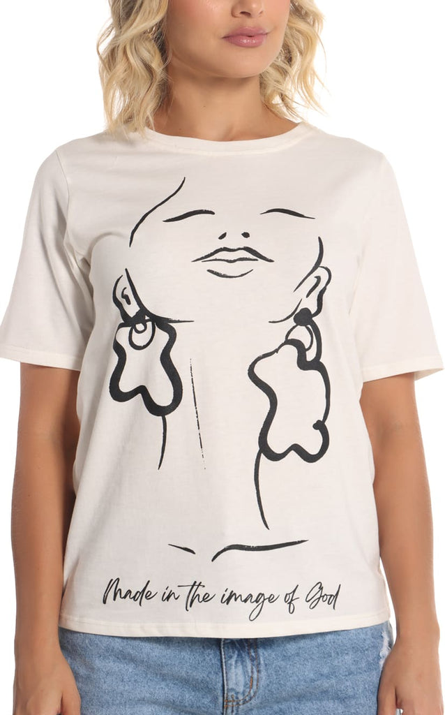 Camiseta Básica Estampada - Navissi Clothing ♡