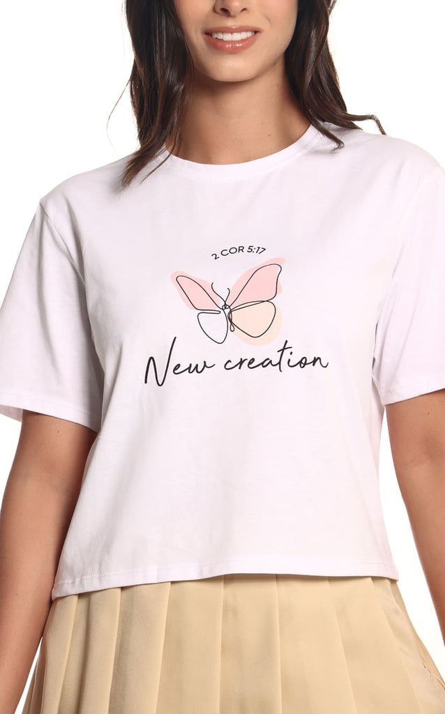 Camiseta Blanca Butterfly - Navissi Clothing ♡