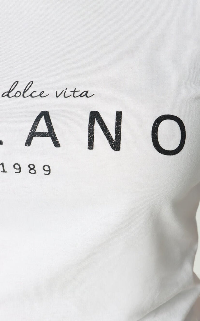 Camiseta Blanca Manga Bombacho Milano - Navissi Clothing ♡