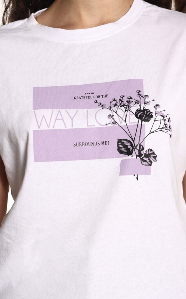 Camiseta Blanca Way Love - Navissi Clothing ♡