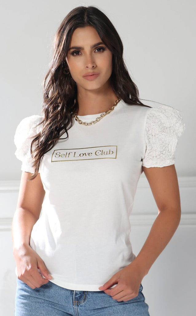 Camiseta Crema Self - Navissi Clothing ♡