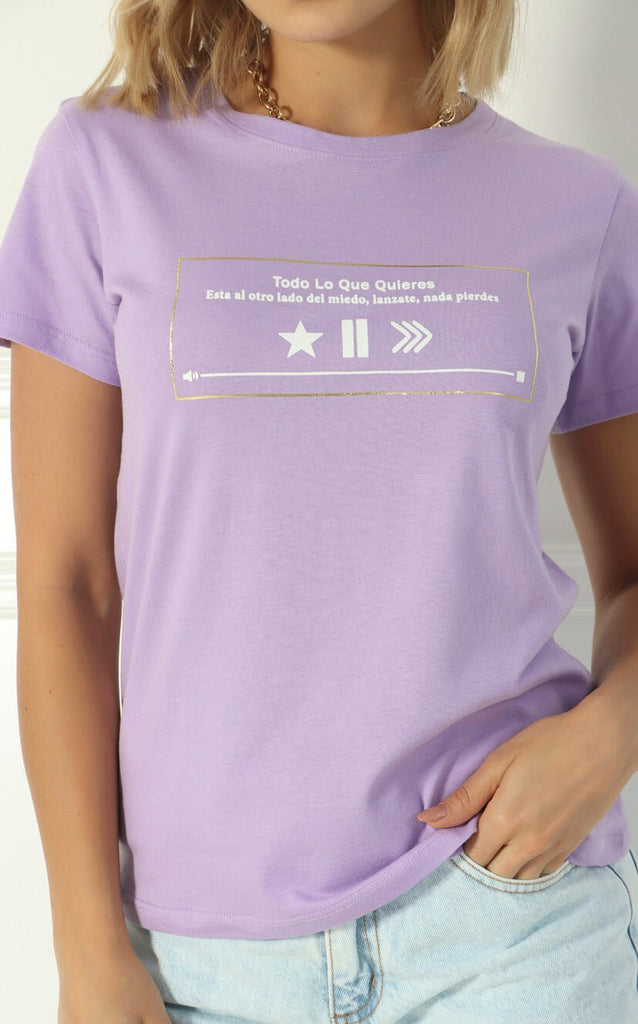 Camiseta Lila Básica - Navissi Clothing ♡