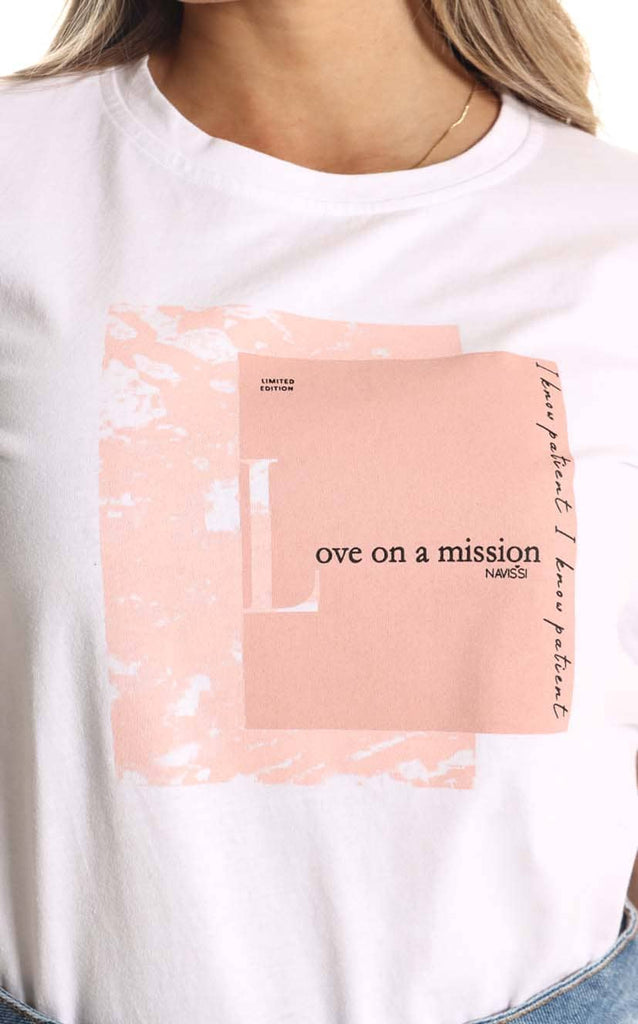 Camiseta Love On A Mission - Navissi Clothing ♡