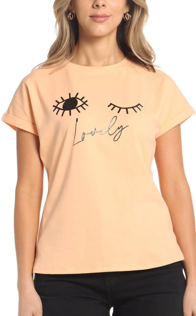 Camiseta Naranja Estampado - Navissi Clothing ♡