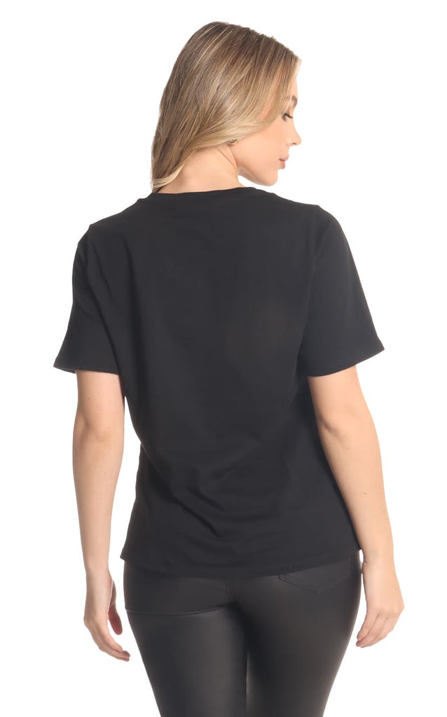 Camiseta Negra Estampada - Navissi Clothing ♡
