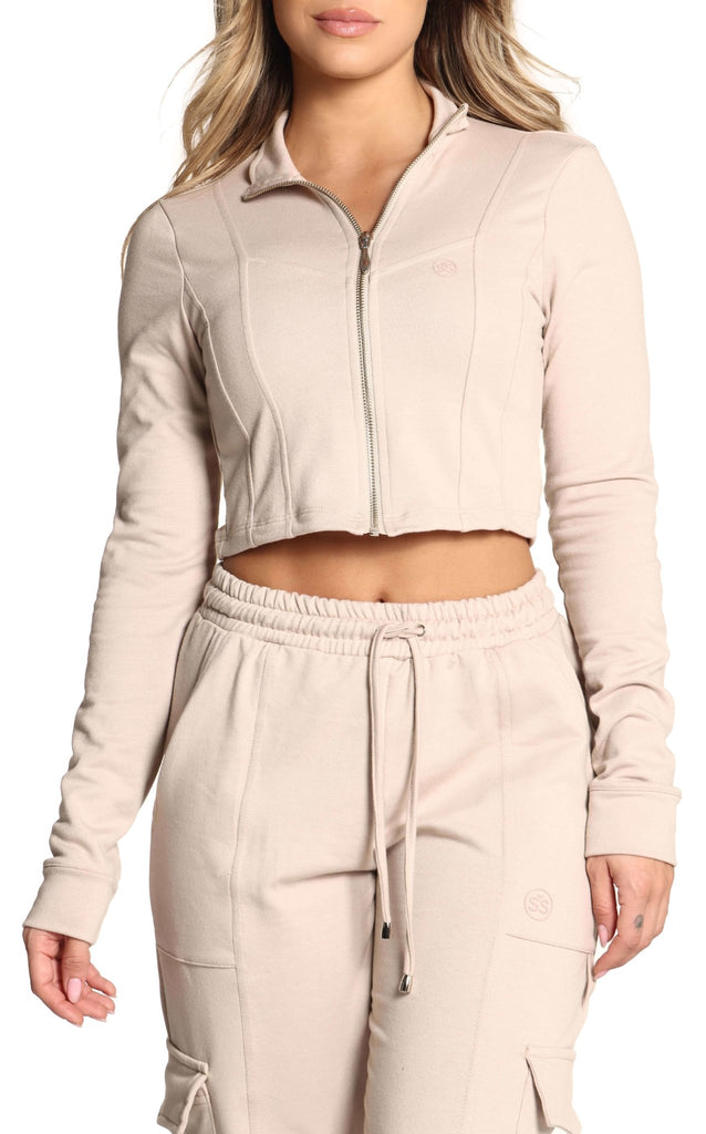 Chaqueta Arena Cropped - Navissi Clothing ♡