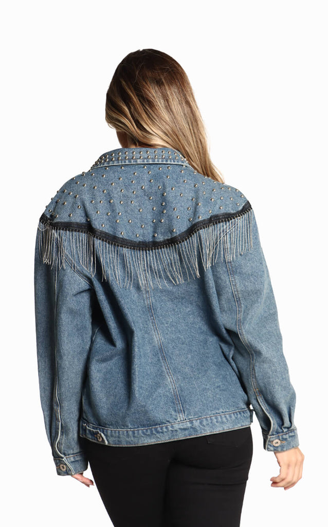 Chaqueta Oversize Apliques - Navissi Clothing ♡