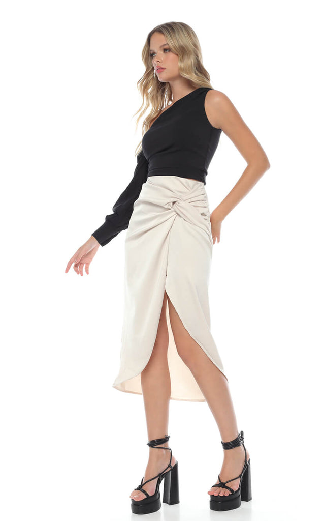 Falda Arena Entorchada - Navissi Clothing ♡