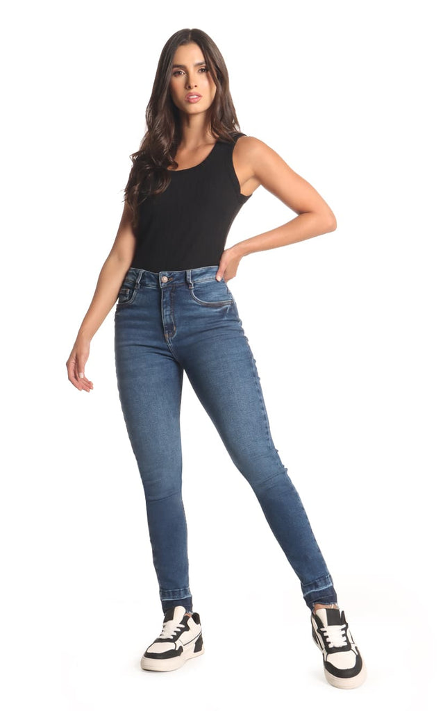 Jean Azul Medio Skinny - Navissi Clothing ?