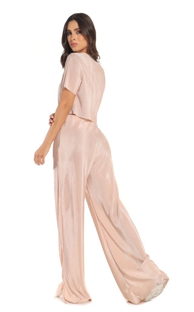 Pantalón Rosa Viejo Palazzo - Navissi Clothing ♡