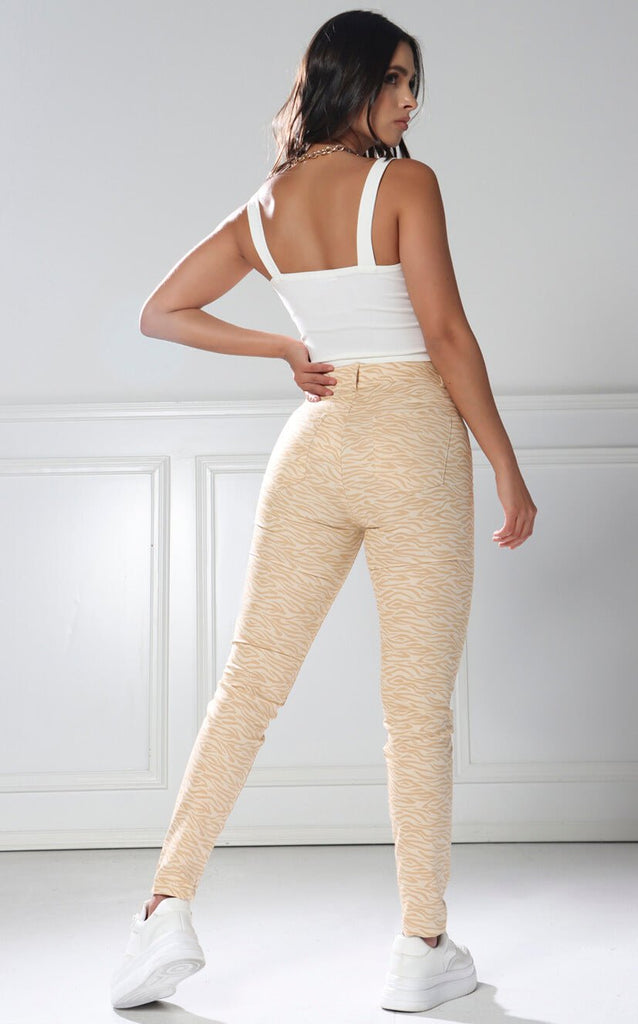 Pantalon Skinny Cebra Camel - Navissi Clothing ?