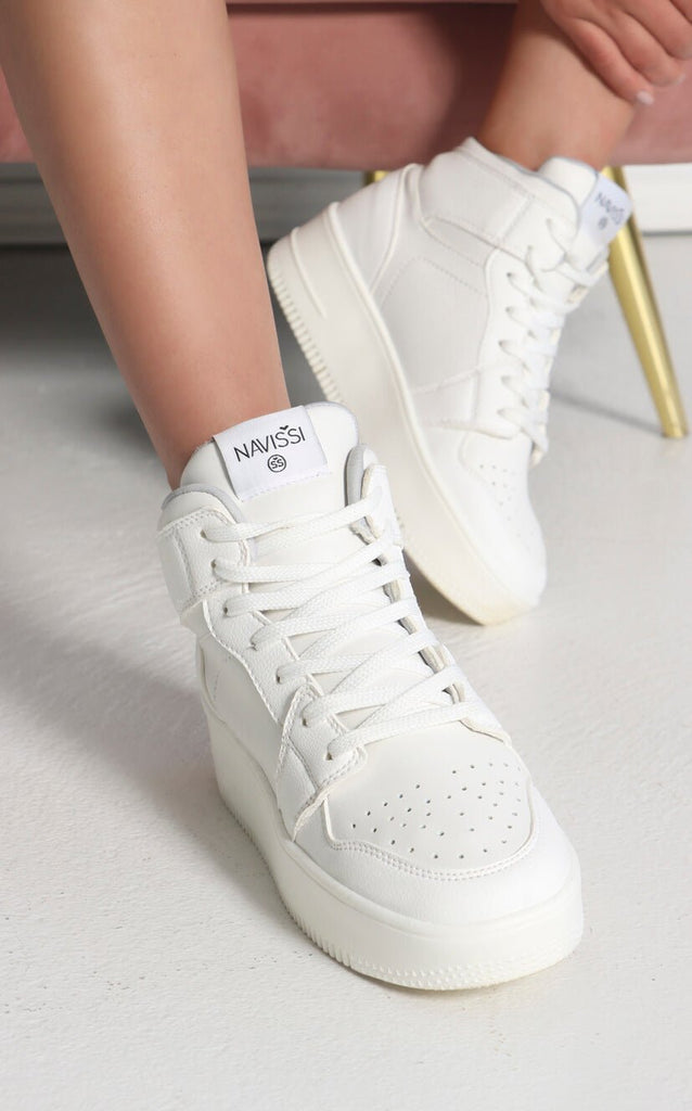 Tenis Marfil Tipo Bota - Navissi Clothing ?