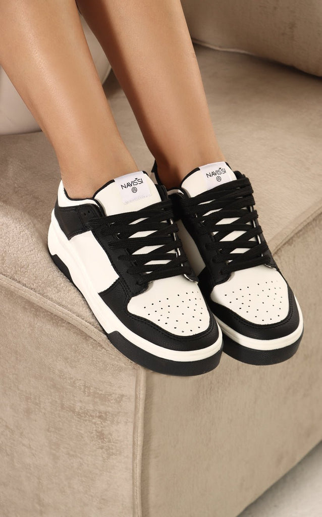 Tenis Negro & Blanco - Navissi Clothing ♡