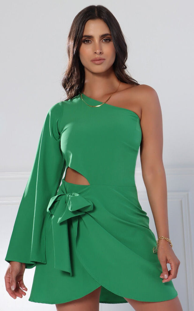 Vestido Verde Asimétrico - Navissi Clothing ♡